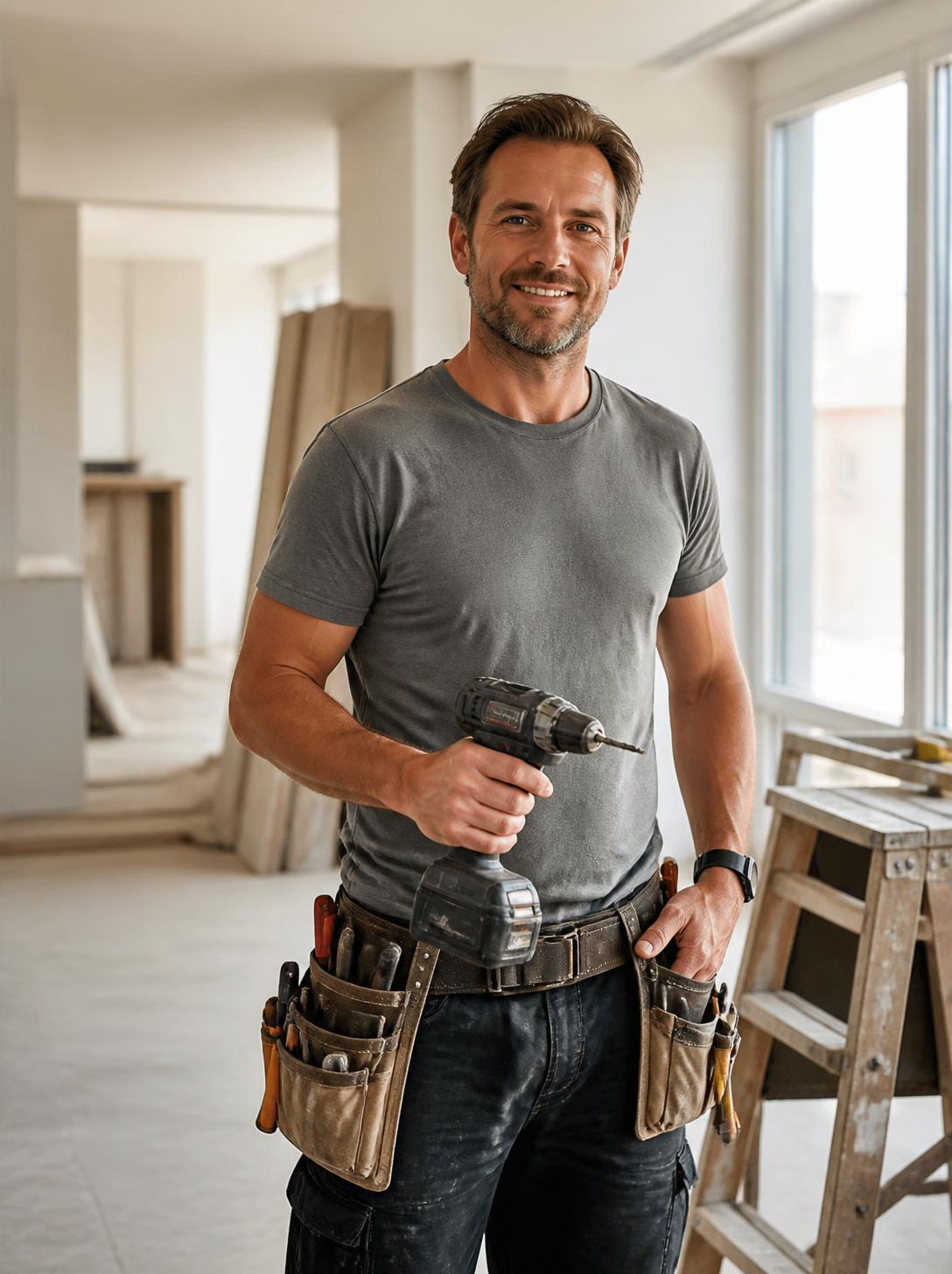 Handwerker auf der Baustelle